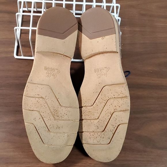 J & M 1850 Pearce 27-1957 Gray & Blue Suede Wingtip Brogues Oxfords Size 11½ - Picture 4 of 6